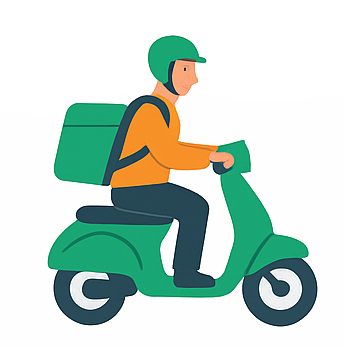 Repartidor en moto